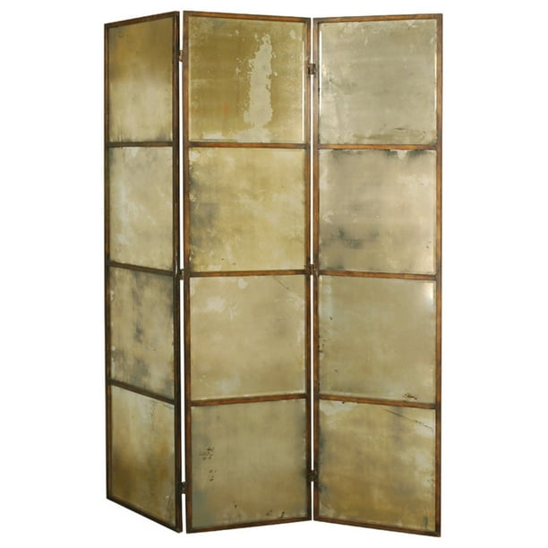 Avidan Antiqued Mirror 3-Panel Room Divider - Walmart.com - Walmart.com