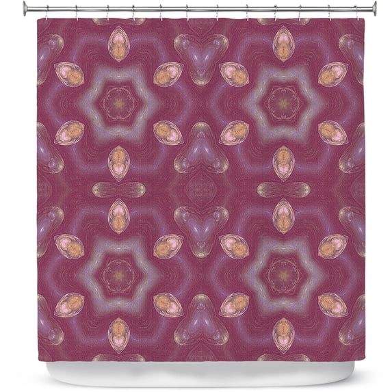 Shower Curtains 70" x 84" from DiaNoche Designs by Pam Amos - Teardrops Red