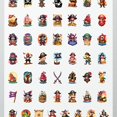 thumbnail image 4 of 35pcs-50pcs Cartoon Pirate Stickers Skull Stickers Funny Stickers Animal Stickers for Notebook Suitcase Guitar, 4 of 9