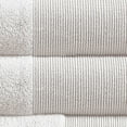 thumbnail image 3 of Indy Modern 6 Piece Cotton Towel Set Softly Textured Design Crisp White, 3 of 5