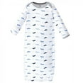 thumbnail image 3 of Luvable Friends Baby Boy Cotton Long-Sleeve Gowns 3pk, Airplane, 0-6 Months, 3 of 4