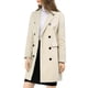 thumbnail image 4 of Abrigo de invierno para mujer INSPIRE CHIC con solapa muestrera, abrigo trinchera de doble botonadura, talla XL, color beige, 4 of 7