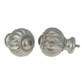 thumbnail image 2 of MERIVILLE 1-Inch Diameter Single Curtain Rod, Castani Finial, Adjustable 48-84 Inch, Gunmetal, 2 of 2