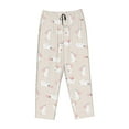 thumbnail image 4 of Goofa Beautiful Rabbit Printed Soft Pajama Pants for Women, Wide Leg Comfy Casual Lounge Yoga Pants-, 4 of 9