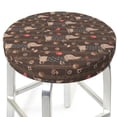 thumbnail image 3 of Lsque Dachshund Dog Puppy Round Bar chair cushion covers Velvet Fabric Premium Comfort Protects from Scratches and Stains for 14-17 Inch Chair- 12 inch, 3 of 7