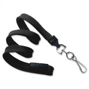 SICURIX Plastic Hook Breakaway Lanyard 12 / Pack - 36" Length - Black - Nylon, Plastic, Steel
