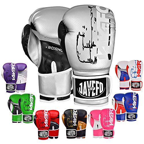 Jayefo R 1 Ultimate Warrior Leather Boxing Gloves Muay Thai Gloves Sparring Gloves Training Bag Gloves Mma Silver Black 8 Oz Walmart Com Walmart Com
