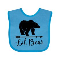 Inktastic Lil Bear Boys Cute Baby Boys Baby Bib
