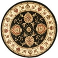 thumbnail image 3 of SAFAVIEH Lyndhurst Manuel Traditional Border Area Rug, Black/Ivory, 8'9" x 12', 3 of 5