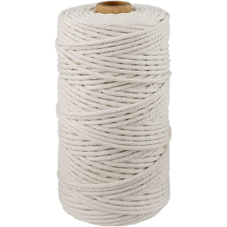 Cotton Bakers Twine,328 Feet 2MM Natural White Cotton String for