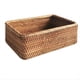 thumbnail image 1 of Cesta de Mimbre Tejida A Mano, Cesta Rectangular para Frutas, Té y Pan, Caja de Almacenamiento para Cosméticos, 1 of 5