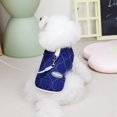 thumbnail image 3 of Baywell Dog Fleece Vest - Warm Pullover Dog Sweater - Winter Small Dog Cozy Clothes - Fleece Sweatshirt for Small Dogs Girl or Boy, Blue, 2XL, 3 of 6