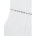 thumbnail image 6 of inhzoy Kids Big Girls Flower Girls Dress Chiffon Rhinestone Bridesmaid Wedding Birthday Party Gowns,Sizes 4-16 White 4, 6 of 9
