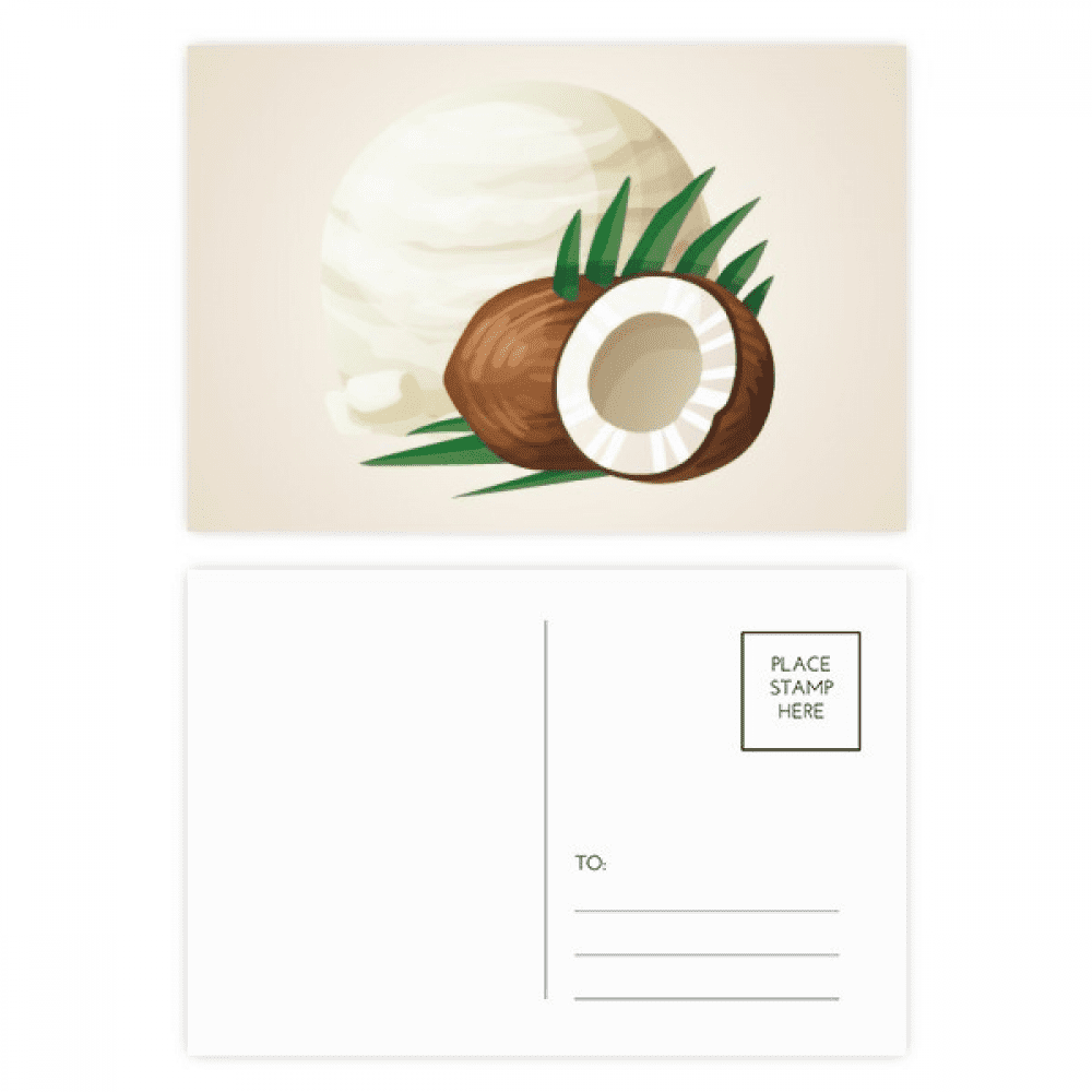 coconut ice popsicles postcard set birthday mailing thanks greeting card