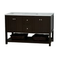 thumbnail image 3 of Lakeshore 60" Double Bathroom Vanity with Chocolate Cabinet and Engineered White Top, 3 of 6