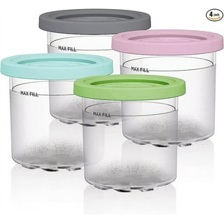 CUTIECLUB Pack of 4 Ice Cream Pint Containers and Comoros