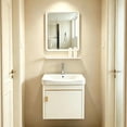thumbnail image 1 of Gabinete de Baño de Lavamanos y Espejo, Armario de Pared para Baño con Estante, 1 of 9