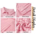 thumbnail image 6 of Fantaslook Plaid Button Down Shirts for Women Dressy Casual Long Sleeve Shirts Collared Work Blouses Tops, 6 of 10