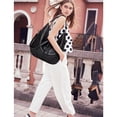 thumbnail image 3 of Qarigey Bolso de hombro de PU para mujer, para citas, escuela, oficina, compras, Picnic, viaje, almacenamiento de teléfono móvil, bolso de Bolsas de mensajero y de hombro Negro Qarigey AP012115-02, 3 of 6