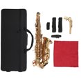 thumbnail image 1 of Saxofón Alto de Latón Profesional en Mib con Boquilla Accesorios Equipo de Instrumentos MusicalesOro, 1 of 15