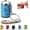 Blue, variant on Mini Coin Storage Keychain, Mini Coin Bank, 2-in-1 Fidget Stress Relief & Portable Coins Storage with Secure Snap Closure