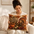 thumbnail image 4 of Vintage Fall Harvest Throw Pillow With Insert Thanksgiving Pumpkin Sunflower Decorative Pillow for Sofa Couch Home Decoration, 4 of 7