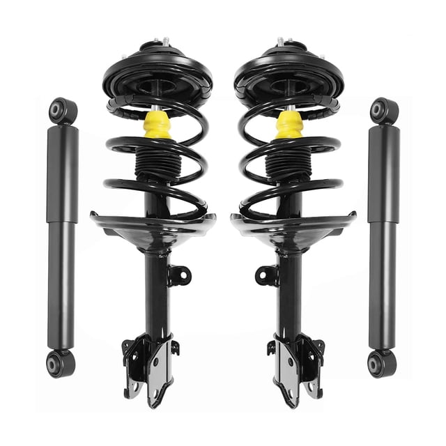 Front Complete Strut Assemblies & Rear Bare Shock Absorbers Fits 2003-2006 Acura MDX (Set of 4)