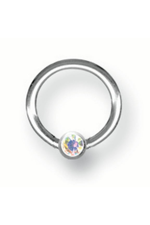 SGSS Captive w Press Fit Gem Ball 16G (1.3mm) 5/16 (8mm) Dia w 3mm Gem