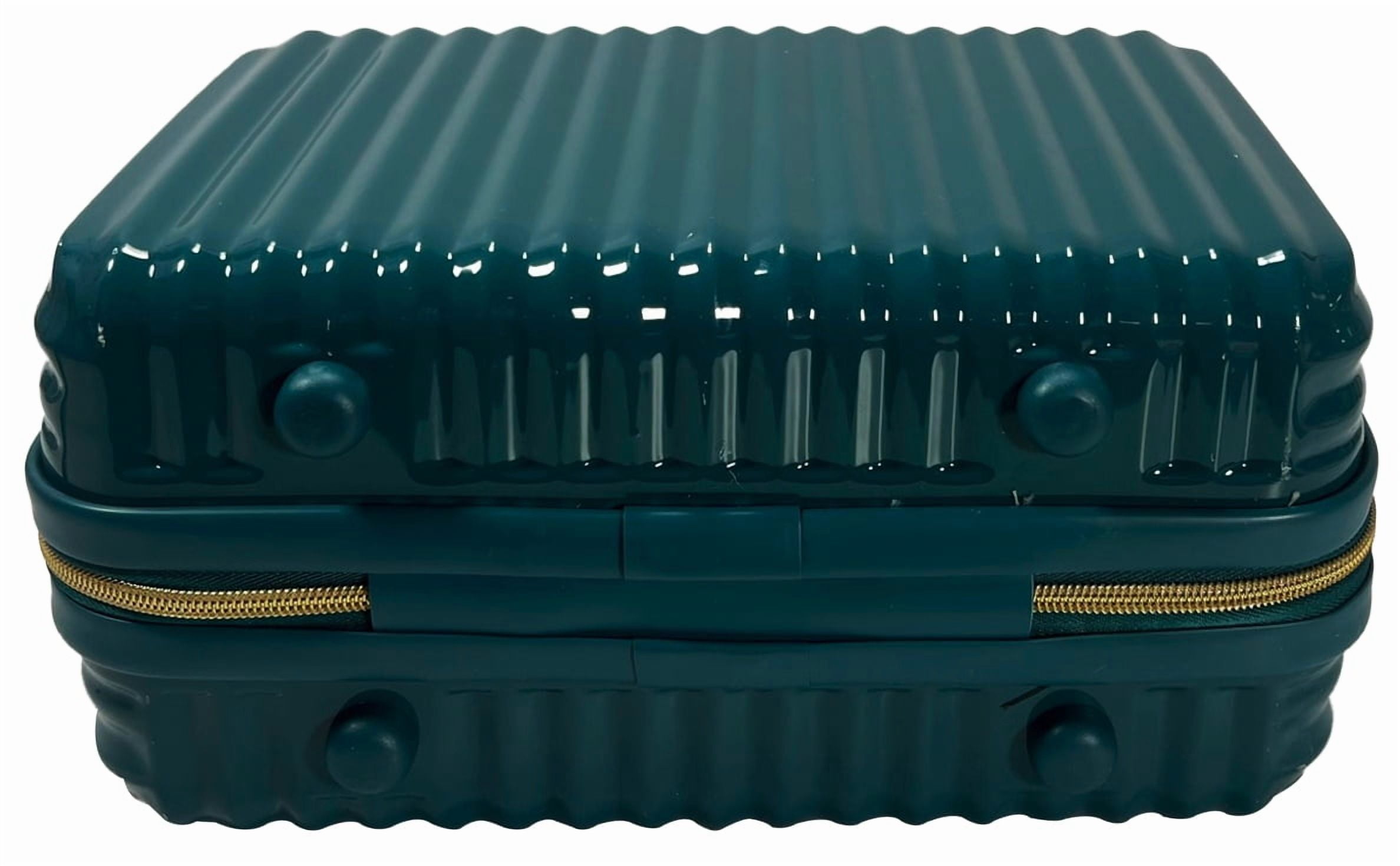 Hard Shell Cosmetic Travel Case, Teal