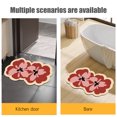 thumbnail image 3 of sruoe Bathroom Rugs, Bath Mat for Bathroom Floor 1pcs, Bath Mats for Bathroom Floor Non Slip Non Skid, Rectangular Rubber Floor Mat for Bath Door Household, Red, 3 of 7