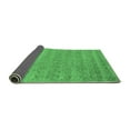 thumbnail image 2 of Ahgly Company Indoor Round Abstract Emerald Green Contemporary Area Rugs, 7' Round, 2 of 4