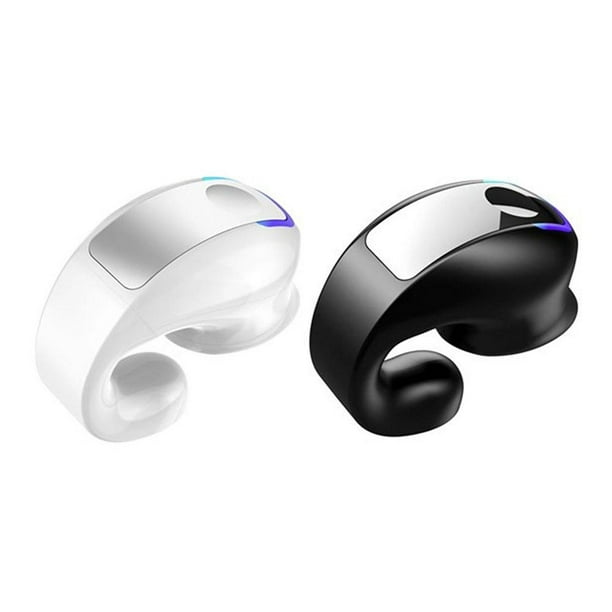 Audífonos Earclip Audífonos de conducción ósea compatibles con Bluetooth (Blanco)