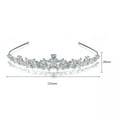 thumbnail image 4 of CRYSTAL TIARA PAGEANTS WEDDING BRIDE CZ CROWN QUEEN BRIDAL HAIR HEADBAND, 4 of 9