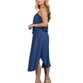 thumbnail image 3 of Doublju Women's Round Hem with Side Slit Summer Beach Midi Dress (Plus Size Available), 3 of 4