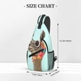thumbnail image 2 of Fashion Llama With Cool Glasses Sling Bag Crossbody Chest Backpack For Women Men Casual Adjustable Shoulder Daypack For Hiking Travel, 2 of 6