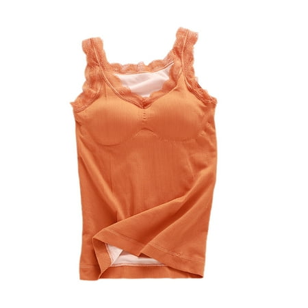 MSJUHEG Underwear Women Womens panties Women Thermal Vest Underwear Sleeveless Waistcoat Tank Top Winter Warm Plus Size panties B One Size