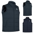 thumbnail image 3 of CEHVOM Men's Autumn Winter Casual Solid Color Sleeveless Thick Down Pocket Cotton Vest, 3 of 3