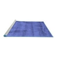 thumbnail image 2 of Ahgly Company Machine Washable Indoor Rectangle Abstract Blue Contemporary Area Rugs, 2' x 5', 2 of 4