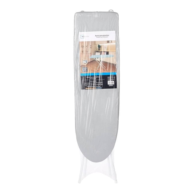 Burro para Planchar Mainstays Tabla Aglomerada Funda 106X30cm Gris
