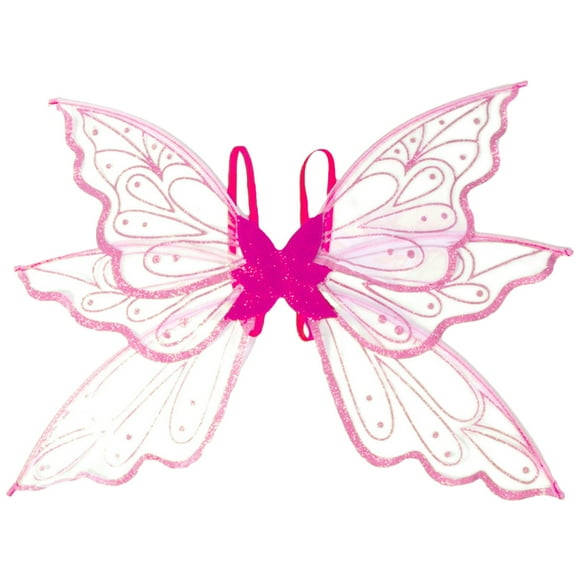 Gupgi Ailes de Fée Papillon pour Petites Filles Accessoire de Cosplay d'Halloween Ailes de Princesse Ange
