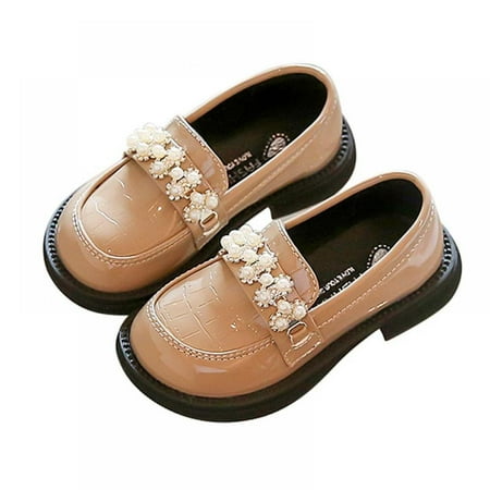 URMAGIC Girls Mary Jane Shoes School Kids Uniform Flats Ballet Strap Dress Formal Slip-On Size 2-9 Years