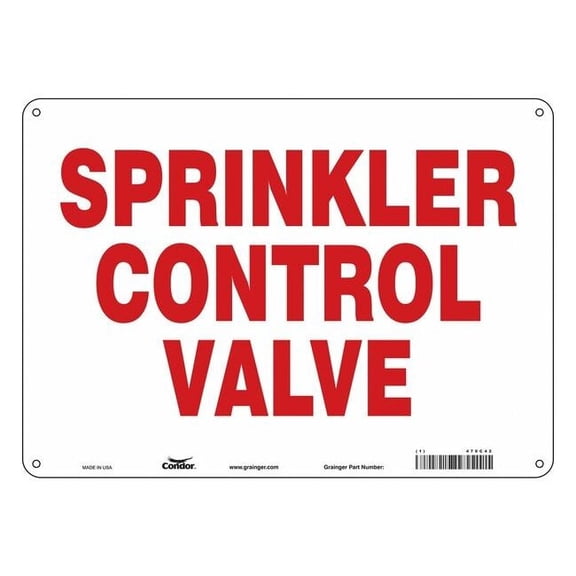 Condor Safety Sign,14" W,10" H,0.055" Thickness 470C42