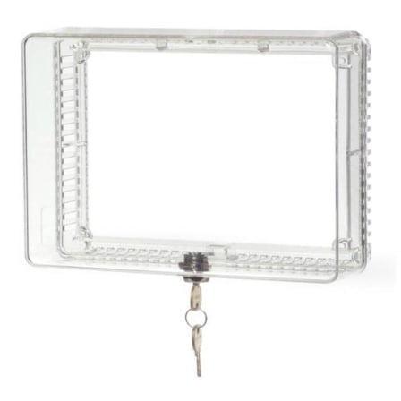 Honeywell CG511A1000 Medium Thermostat Guard Cover w/ Inner Shelf, Clear Plastic, Each