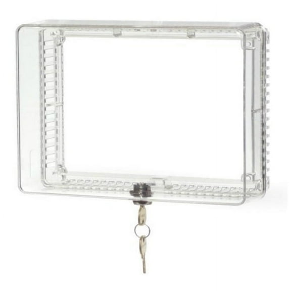 Honeywell CG511A1000 Medium Thermostat Guard Cover w/ Inner Shelf, Clear Plastic, Each