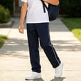 thumbnail image 6 of Plebaso Boys Girls Jogger Sweatpants High Elastic Waist Athletic Trousers Cotton Everyday Wear Pants with Pockets, 6 of 7