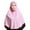 Pink, variant on Chuancc Solid Color Scarf for Women Fashion Soft Hijab Long Scarfs Wrap Scarves Beige One Size