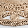 thumbnail image 3 of SAFAVIEH Natural Fiber Korrine Geometric Area Rug, Natural, 5' x 5' Round, 3 of 7