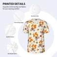 thumbnail image 3 of Rateoe Forest Squirrel Pattern Men’s Baseball Short Sleeve Polo Shirt, Midweight Men's Shirt Golf Shirt Polo Shirts Quick Dry Short-Large, 3 of 7