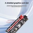 thumbnail image 4 of Adaptador de Tarjeta Gráfica PCI-e Riser, Extensor PCIE X1 A X16, Cable PCI-Express Riser USB 3.0 para Computadora de Escritorio., 4 of 5