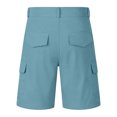 thumbnail image 6 of Men's Lightweight Casual Summer Shorts, Breathable Outdoor Relaxed Fit Bottoms,Light Blue,XL, 6 of 9